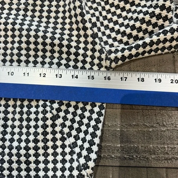 Ann Taylor Women’s Black White Stretch Fit & Flare Dress Size 2 EUC - Picture 8 of 11